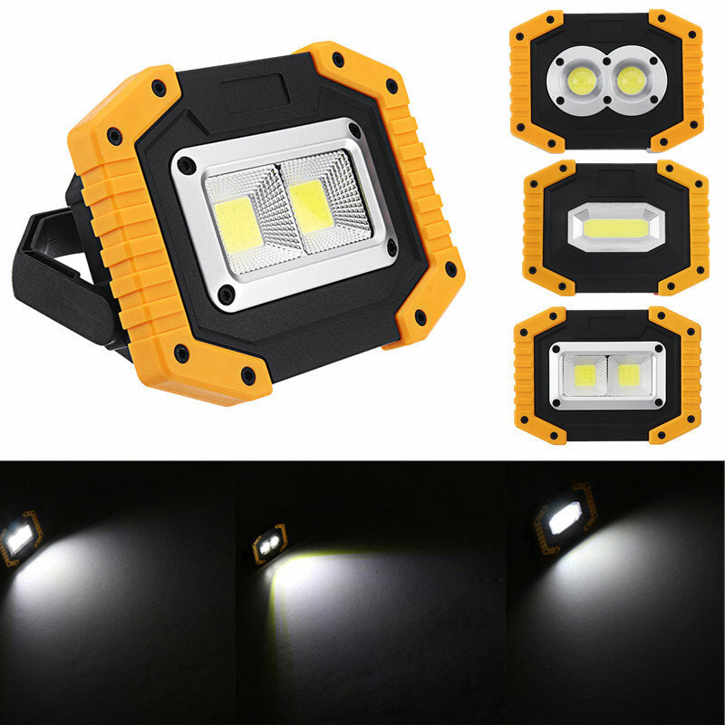 30W USB LED COB Light Outdoor 3 Modes Work Light Camping Emergency Lantern Flashlight Spotlight Searchlight Camping Light