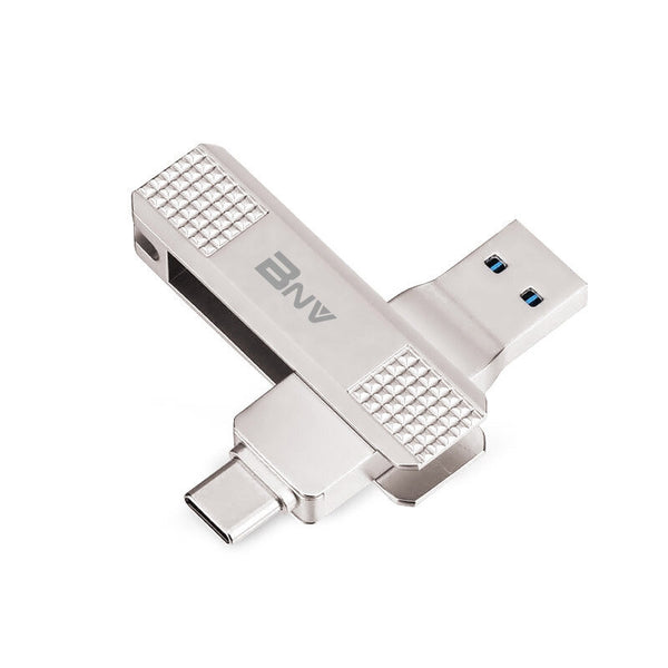 BNV TC3 USB3.0&Type-C Dual Interface USB Flash Drive 64G/128G/256G High Speed Pendrive Mini Portable Memory U Disk for TV Laptop Phone