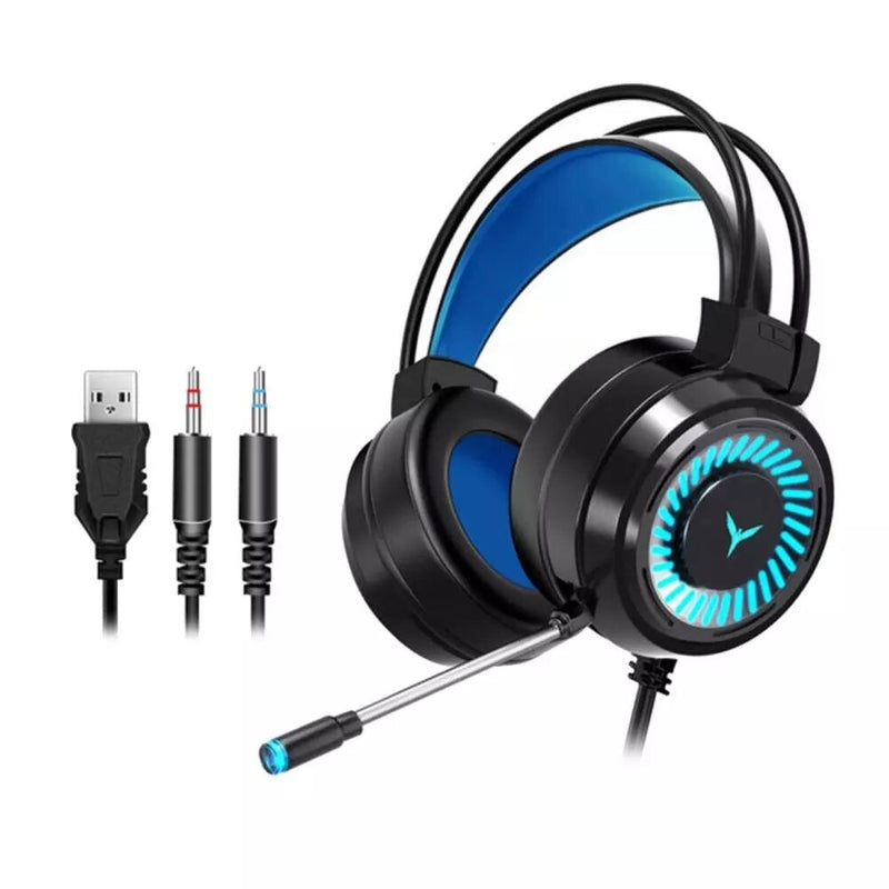 G60 Gaming Headset 7.1 Channel 50MM Speaker Unit Colorful Circular Breathing Light HIFI Cinema Sound 360 Omnidirectional Microphone