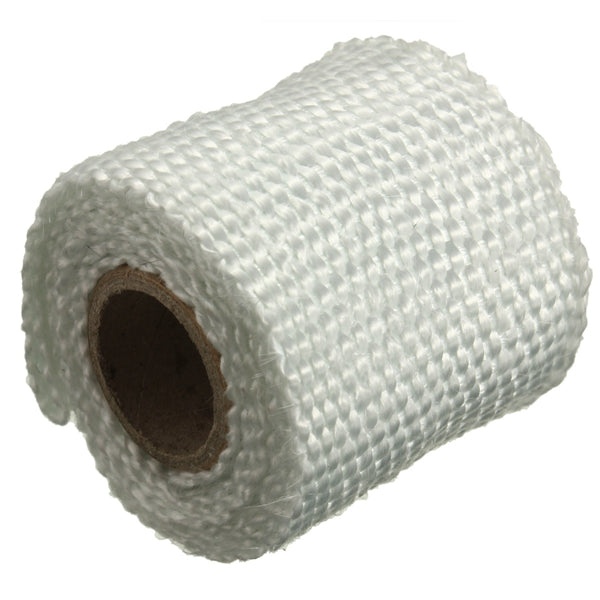 1m 2inch Virgin Glass Fiber Exhaust Pipe Insulation Heat Wrap Tape