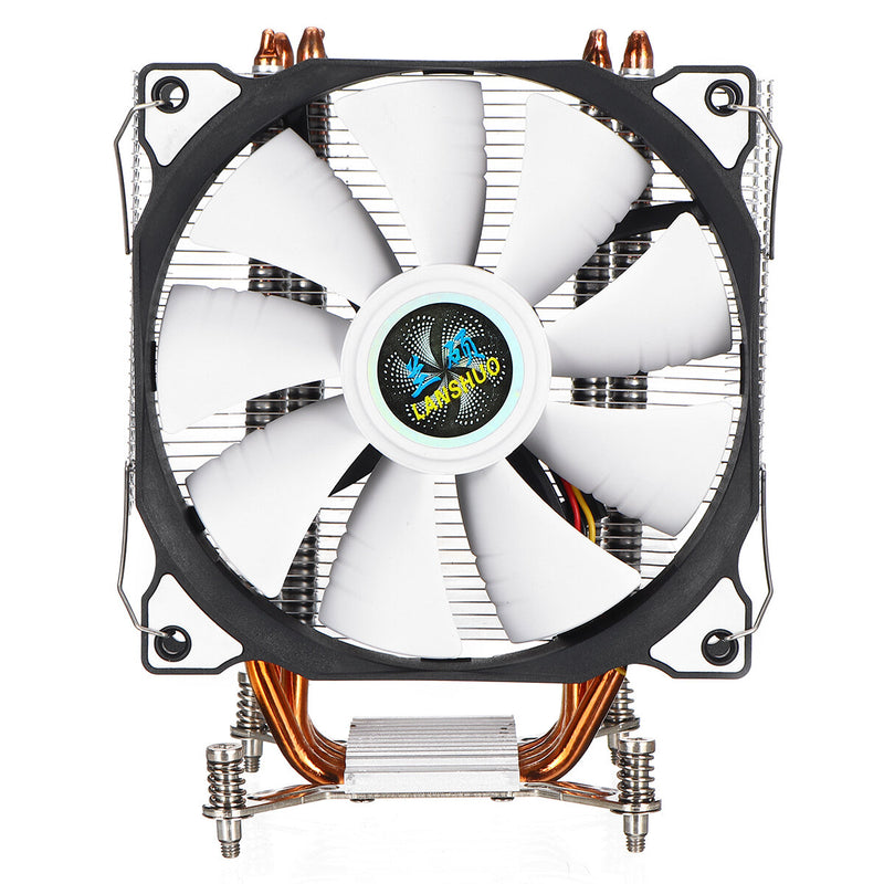 LanShuo 120mm 4 Heat Pipe CPU Cooler 3Pin Cooling Fan For X79 X99 X299 2011 Socket