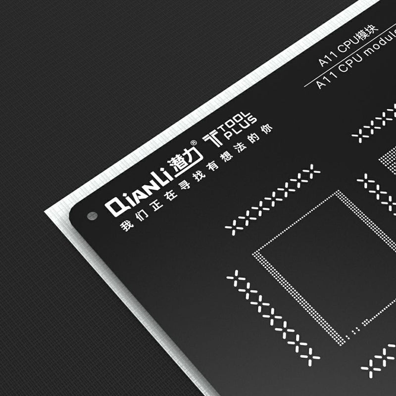 Qianli CPU Module Motherboard Reballing Kit Stencils Tin Planting Network Steel Net Repair Tool for Phone 5S/6/6S/7/7P/8/8P A7 A8 A9 A10 A11