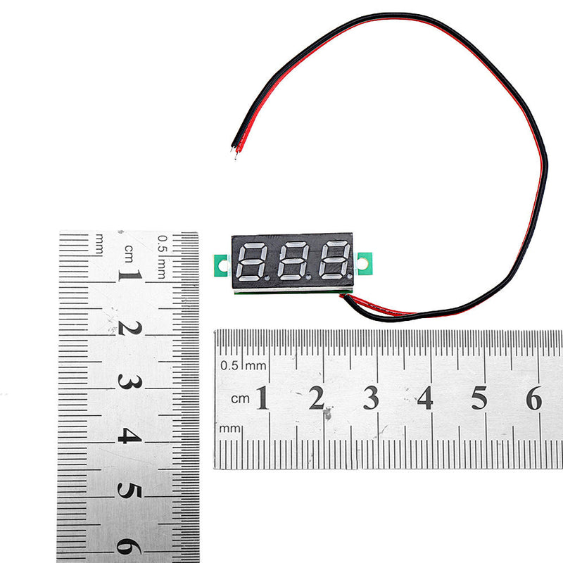 3pcs 0.28 Inch Two-wire 2.5-30V Digital Blue Display DC Voltmeter Adjustable Voltage Meter