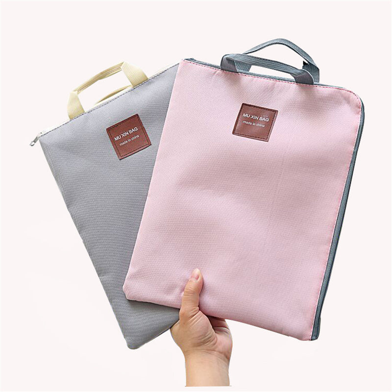 Libo Waterproof Computer Bag Canvas Zipper Multi Functional Multi-Layer A4 File Bag Portable Pad Laptop Bag Mobile Briefcase