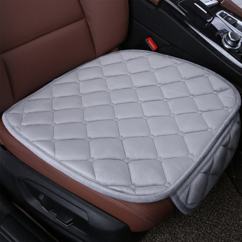 Universal Front Car Cushion Short Fleece Fabric Seat Cover Cushion Comfortable Protection Pad Mat Warmer Pad