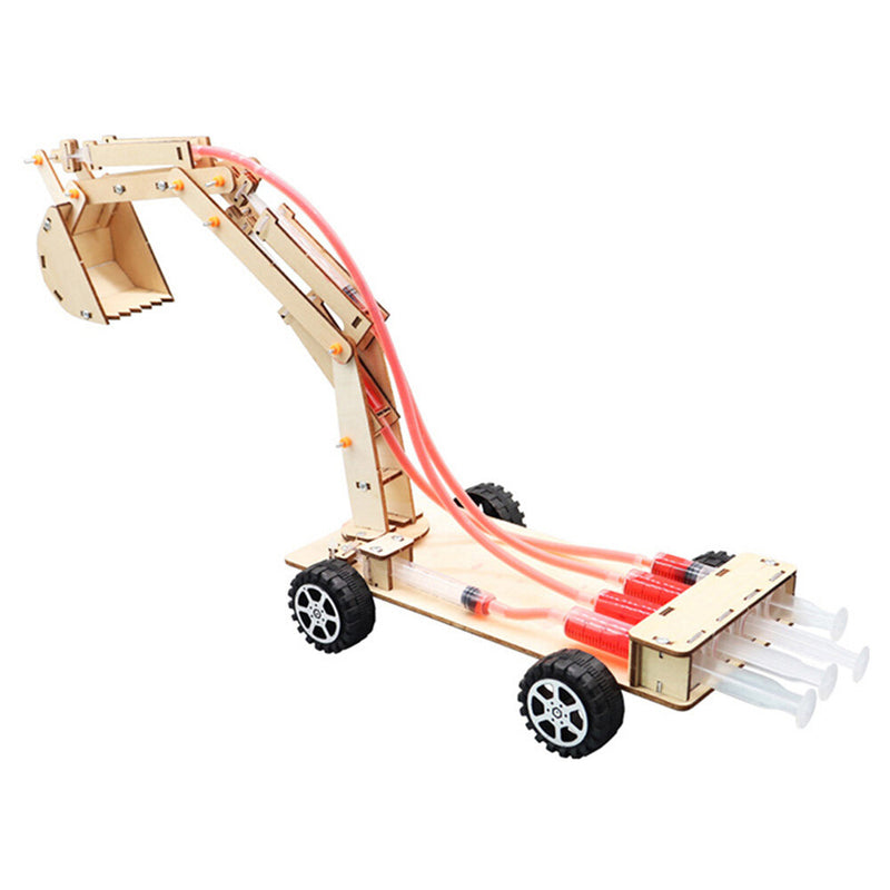 Hydraulic Excavator DIY Student Technology Small Production Learining Science Education Experiment Toy Model