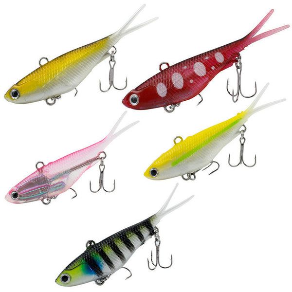 5Pcs Slow Mixed Minnow Fishing Lure Set Artificial Hard Bait Carp Mini Fishing Lures Fishing Bait