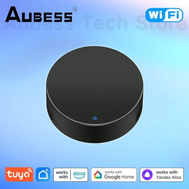 AUBESS WiFi IR Smart Universal Remote Control For TV Air Conditioner, Compatible With Tuya Smart Life Alexa Google Home