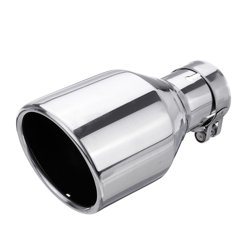 54-102mm Rear Exhaust Muffler Pipe Tail Tip Stainless Steel Round Car Universal