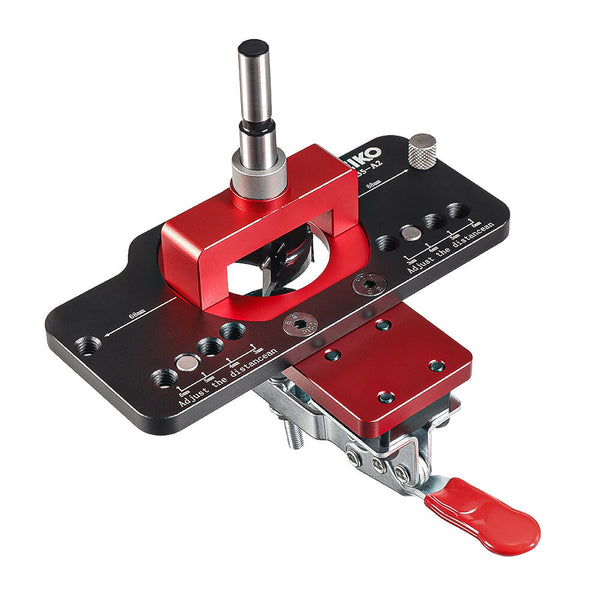 VEIKO SERIES Aluminum Alloy 35MM Hinge Boring Hole Drill Guide Hinge Jig with Clamp For Woodworking Cabinet Door Installation