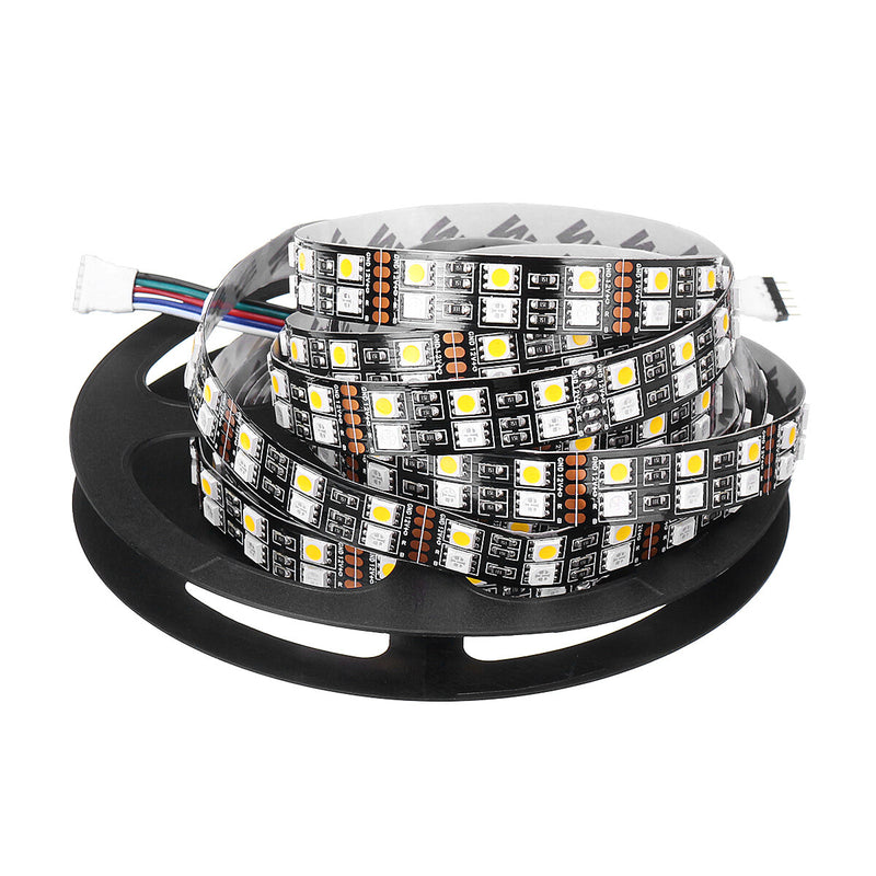 Double Rows Flexible Non-waterproof SMD5050 RGB+WW 5M 600LED Strip Light for Indoor Living Room Home Decoration DC12V