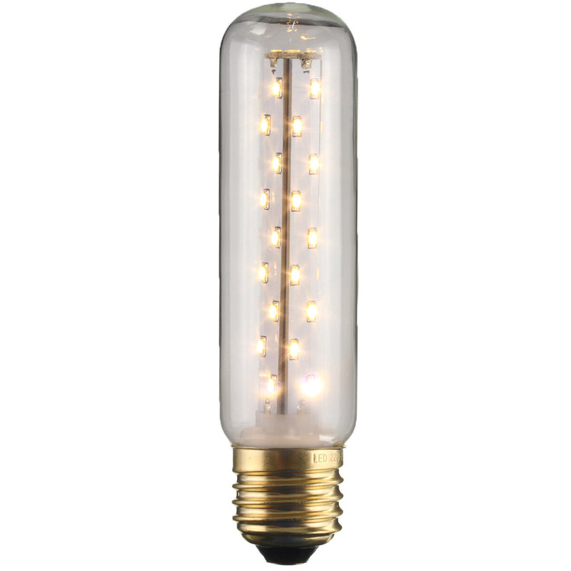 KINGSO E27 3W T25 LED Vintage Light Retro Edison Style Screw Tubular Bulb Warm White 2300K 220V