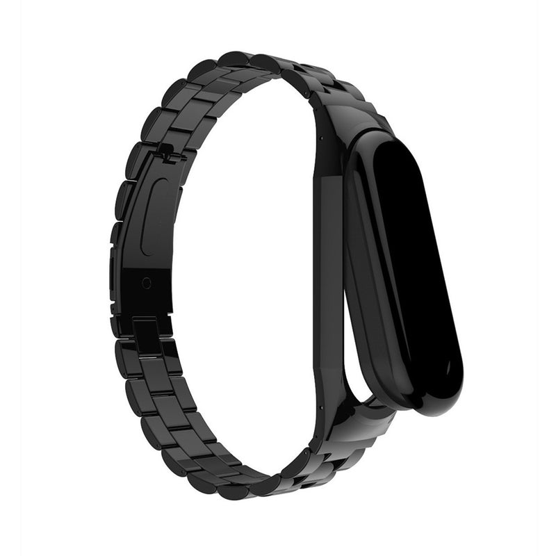 Bakeey Anti-lost Watch Band Stainless Steel Fold Buckle Bracelet for Xiaomi Mi Band3 Non-original