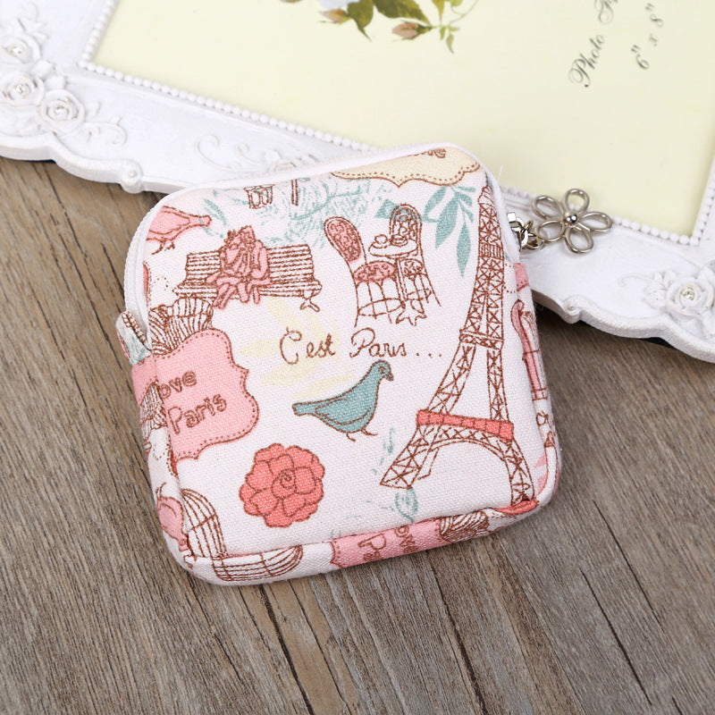 Cute Women Sanitary Napkins Bag Menstrual Pads Carrying Easy Bag