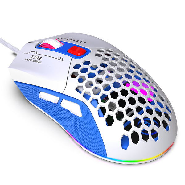 HXSJ X300 Wired eSports Mouse RGB 1200/1600/2400/3200/4800/7200DPI 6-key Macro Programming Gamer Mice for PC Laptop Computer