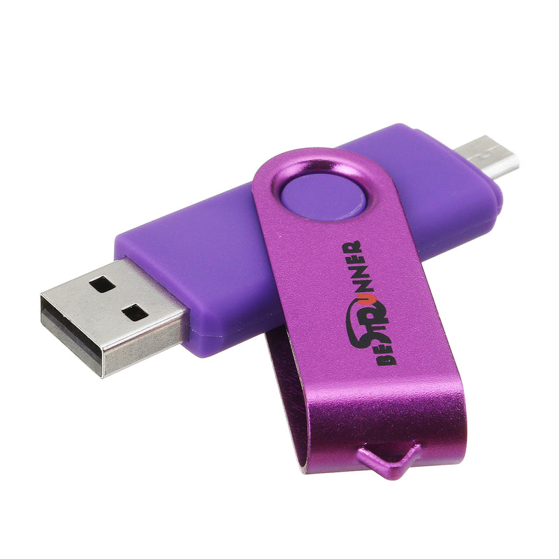 Bestrunner Type-C USB 2.0 64GB OTG Flash Drive U Disk 360 Degree Rotation for Type-C Smart Phone Tablet Laptop