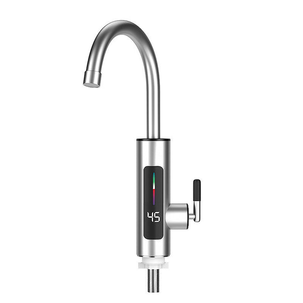 AGSIVO 3000W 220V Instant Electric Water Heater Faucet Tap Tankless LED Digital Display EU Plug for Kitchen Bathroom