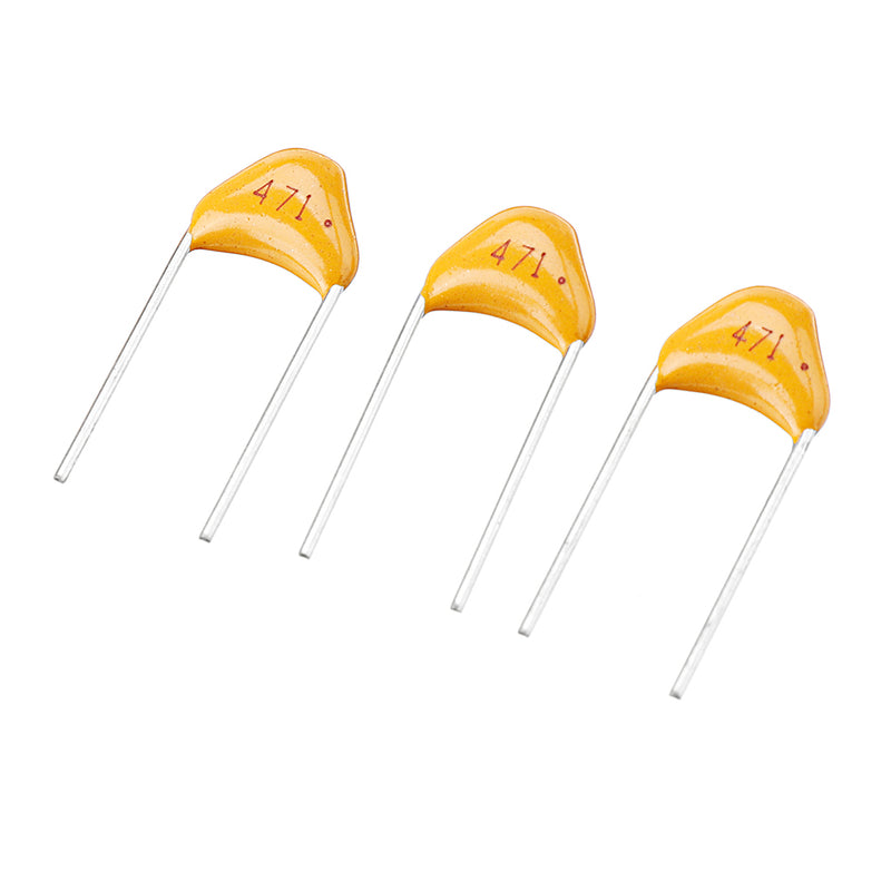 100pcs 470pF 5.08MM 471P 50V Multilayer Monolithic Ceramic Capacitor