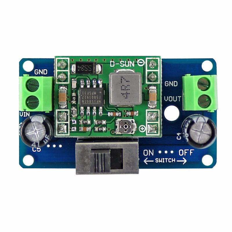 OPEN-SMART MP1584 5V Buck Converter 4.5-24V Adjustable Step Down Regulator Module with Switch