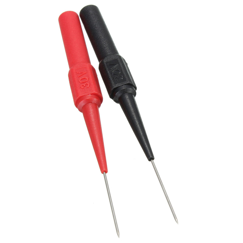 DANIU Insulation Piercing Needle Non-destructive Multimeter Test Probes Red/Black