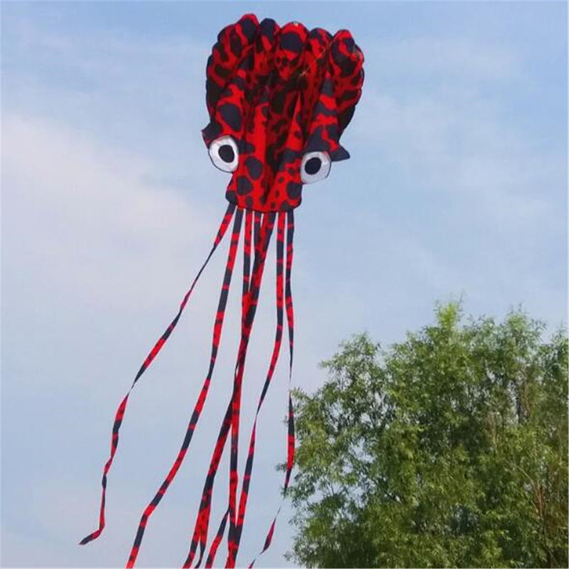 4M Large Animal Kite Octopus Frameless Soft Parafoil Kites For Kids