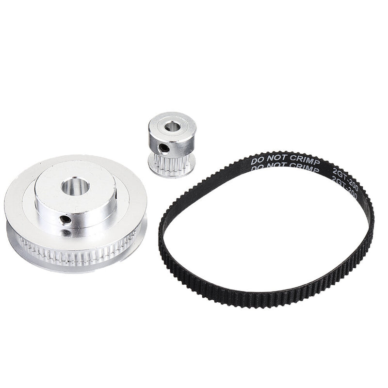 TWO TREES 60Teeth 8mm Bore Diameter + 20Teeth 5mm Bore GT2 Timing Belt Pulley with  6mm Timing Belt for 3D Printer