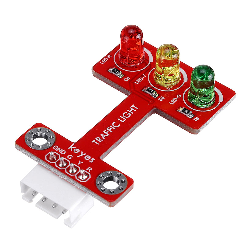 Keyes Brick LED Emitting Traffic Light Module(pad hole) Anti-reverse Plug White Terminal