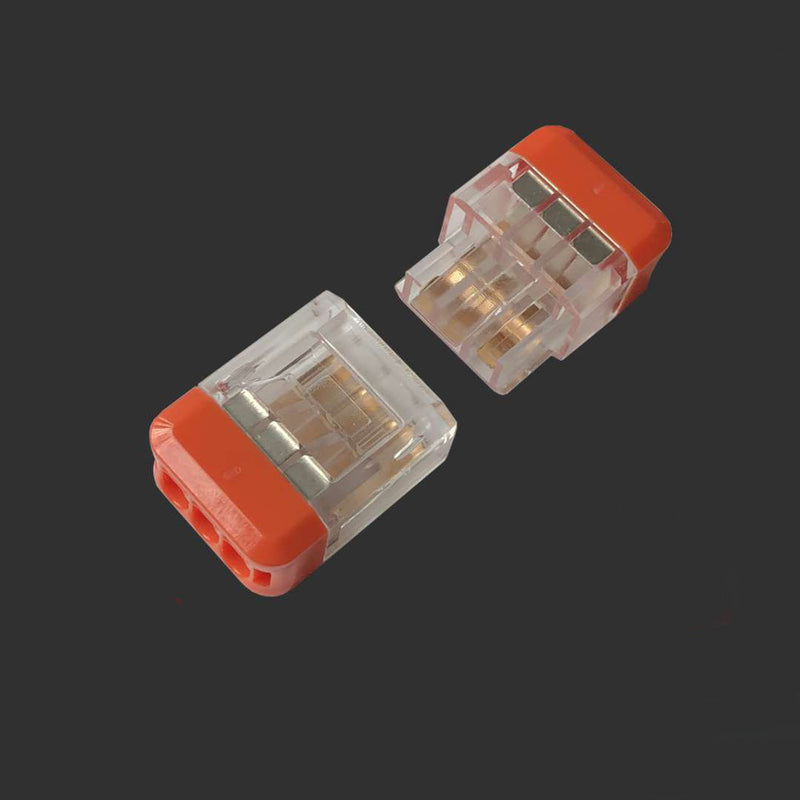 LT-33 3Pin Quick Wire Connector Universal Compact Electrical LED Light Push-in Butt Conductor Terminal Block 450V