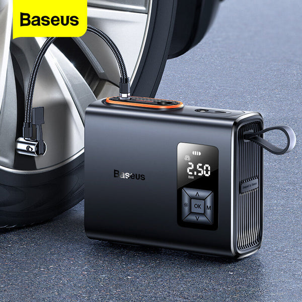 Baseus Cordless Tire Inflator Pump Portable Air Compressor Pressure Injector Tyre Electric Inflation for Car Motorcycle Bike