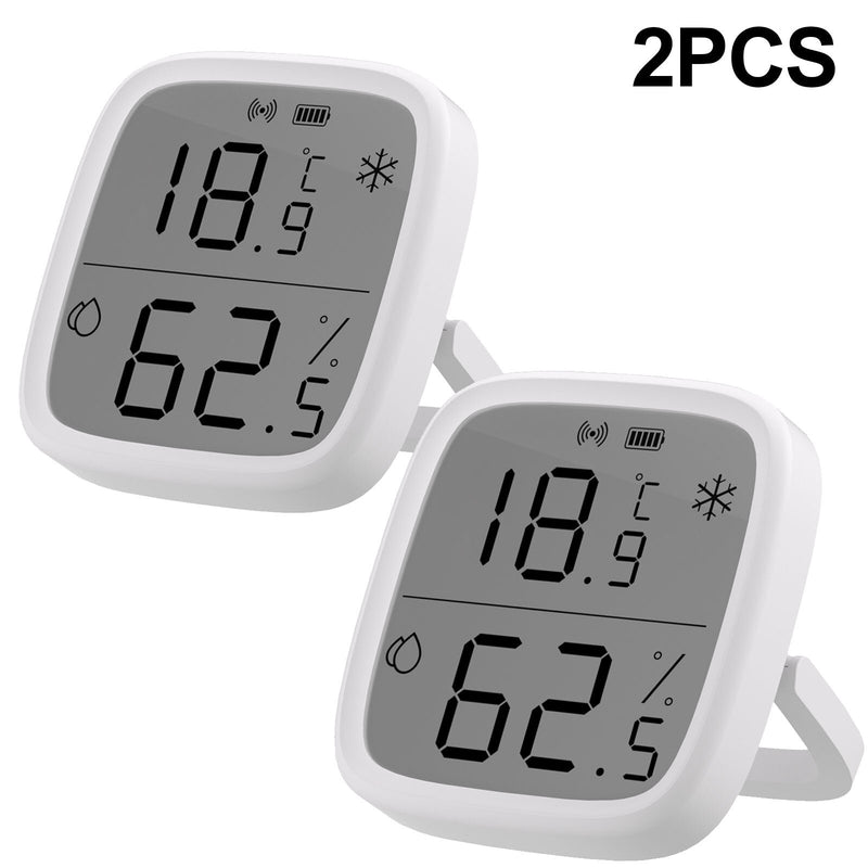 2Pcs SONOFF SNZB-02D LCD Smart Temperature Humidity Sensor APP Real-time Monitoring Work with ZB Bridge-P/ ZB Dongle/ NS Panel