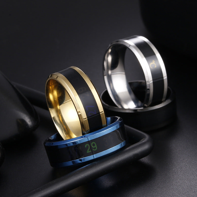 Bakeey Smart Temperature Couple Ring Detectable Temperature Ring