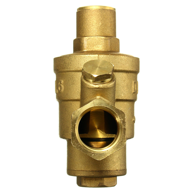 Adjustable DN15 Bspp Brass Water Pressure Reducing Valve with Gauge Flow