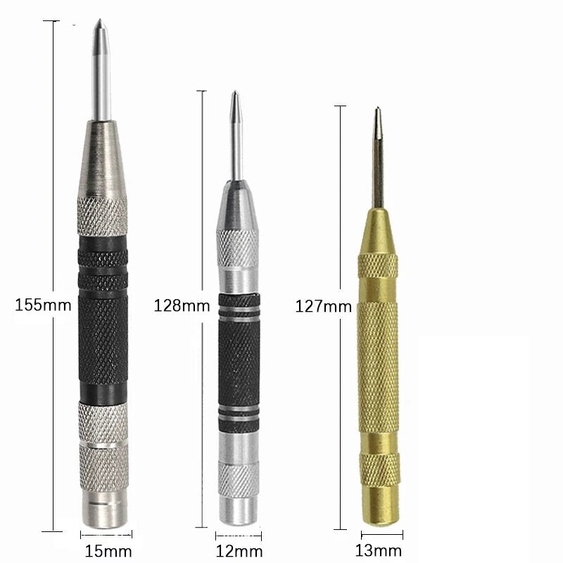 Automatic Centre Punch General Automatic Punch Woodworking Metal Drill Adjustable Spring Loaded Automatic Punch Hand Tools Sets