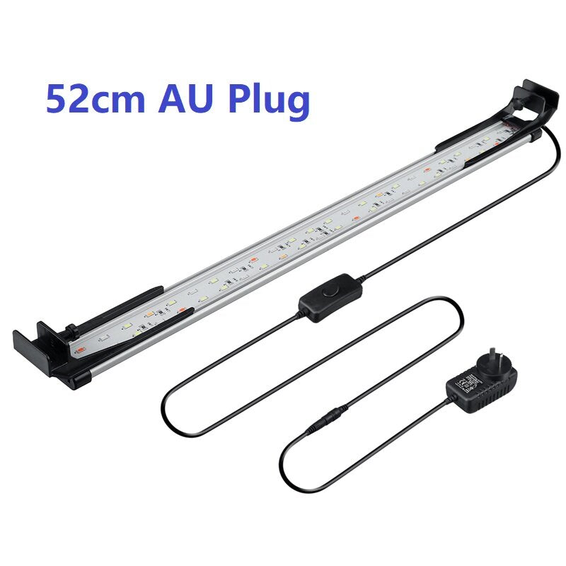 52CM 48LED Aquarium Fish Tank Light High-bright Double Drainage Water Grass Lamp