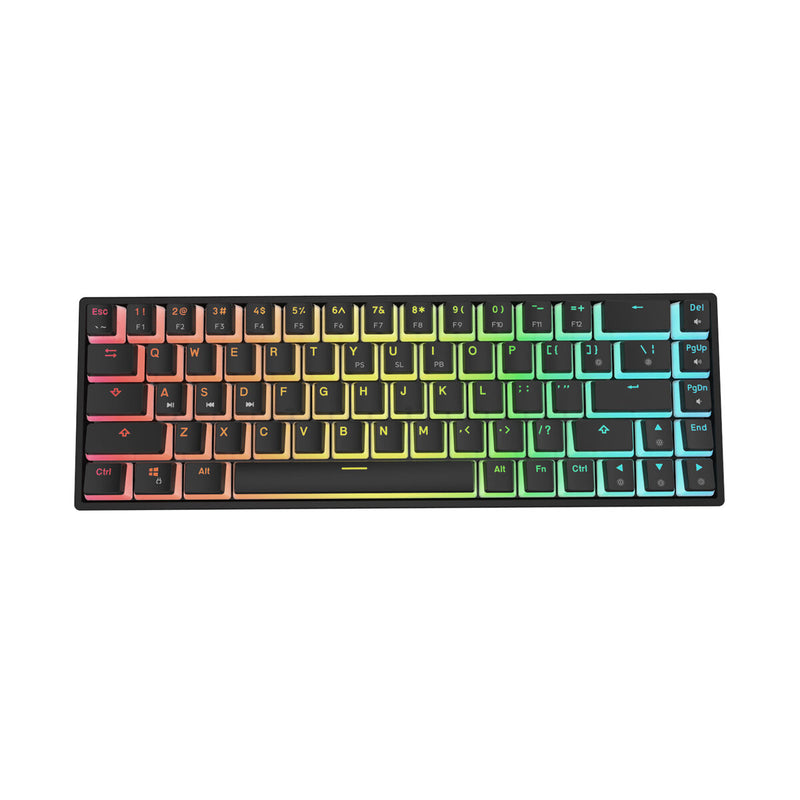 GAMAKAY MK68 Wired Mechanical Keyboard Gateron Optical Switch Pudding Keycaps RGB 68 Keys 65% Hot Swappable Gaming Keyboard