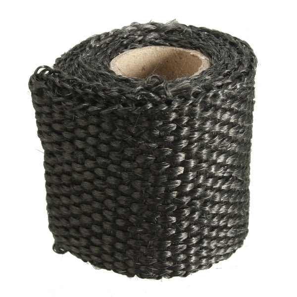 1m 2inch Virgin Glass Fiber Exhaust Pipe Insulation Heat Wrap Tape