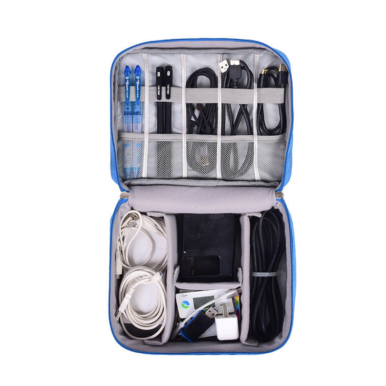 245x100 x180mm Multifunctional Portable Waterproof Digital Devices Storage Bag USB Cable Watch Mobile Phone U Disk Earphone Organizer