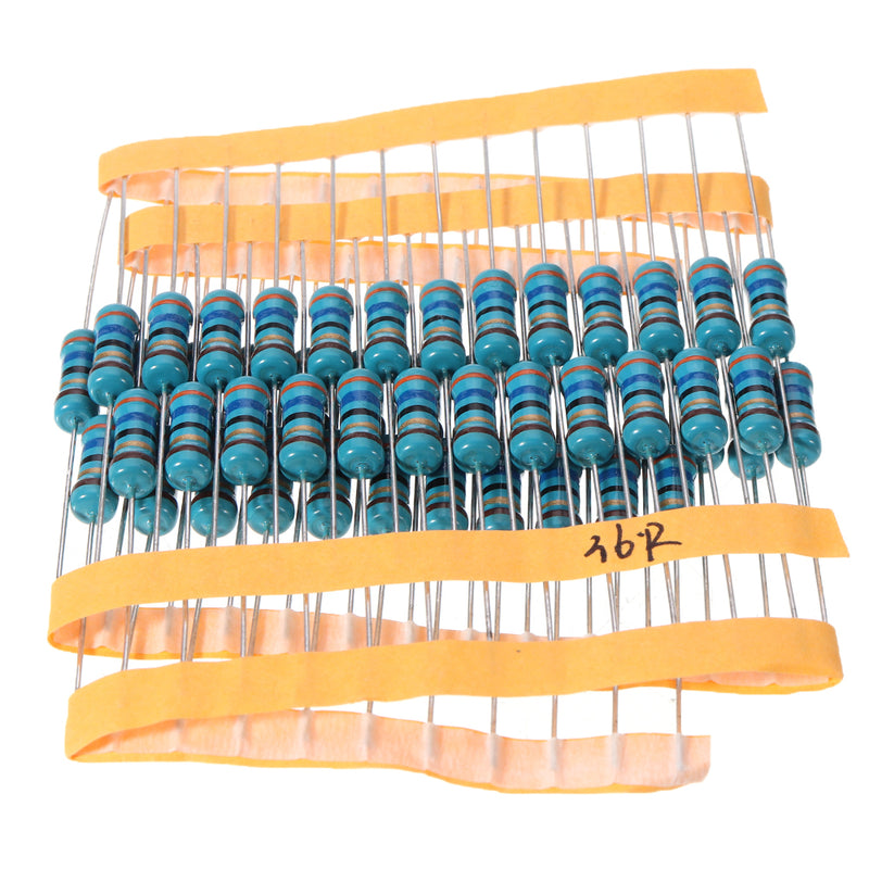 50pcs 1W 36R Metal Film Resistor 1% 36 ohm Resistance