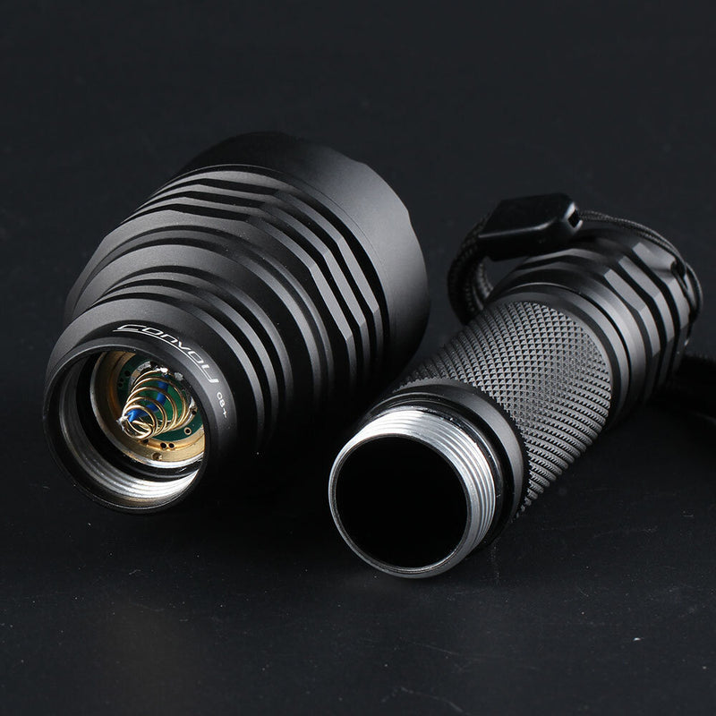 Convoy C8+ SST40 2000 Lumens 6500K 5000K 18650 Flashlight Work Lamp Outdoor Hunting LED Torch C8 Flashlight