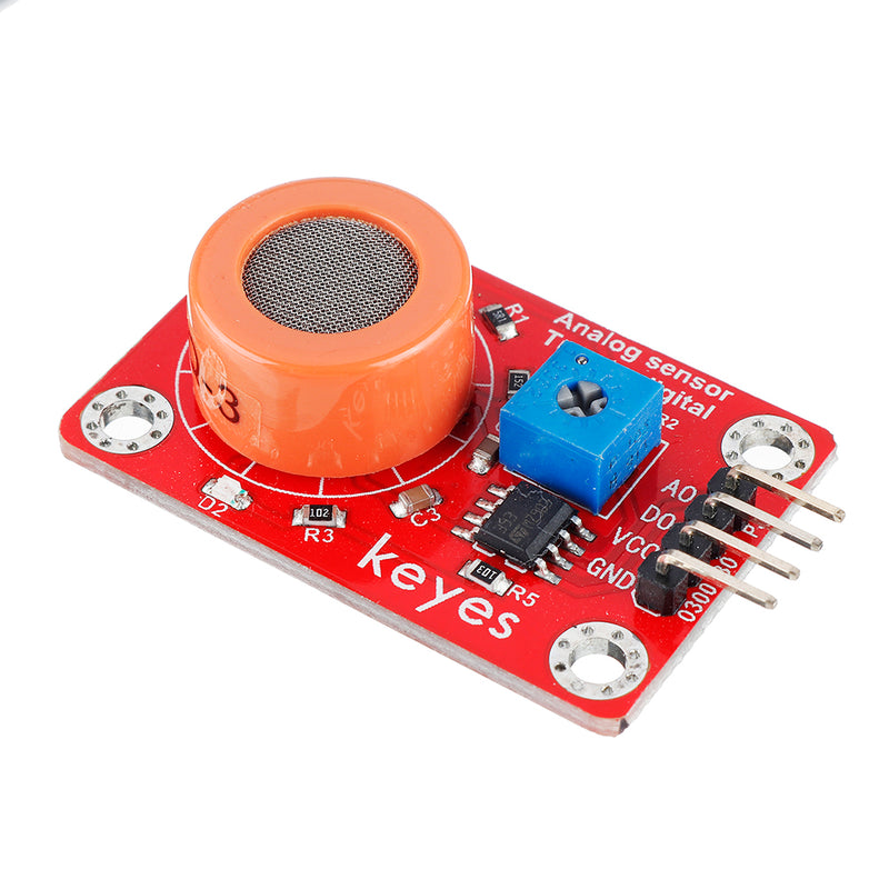 Keyes Brick MQ-3 Alcohol Sensor Module with Pin Header Digital Signal and Analog Signal