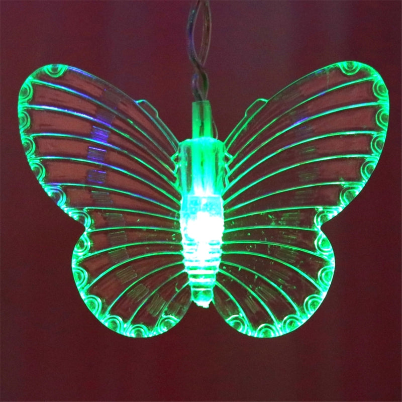 96 LED Butterfly Curtain Lights 8 Modes Fairy Lights String with Remote IP44 Waterproof USB Plug in Twinkle Light for Wedding Party Bedroom Indoor Outdoor Christmas Garden Decorations