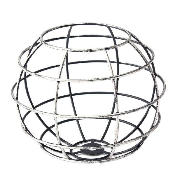 Iron Vintage Ceiling Light Fitting Lamp Bulb Sphere Shape Cage Bar Cafe Lampshade