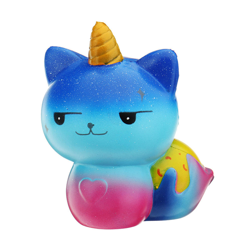 Galaxy Unicorn Cat Squishy 12*8.2CM Slow Rising Soft Collection Gift Decor Toy