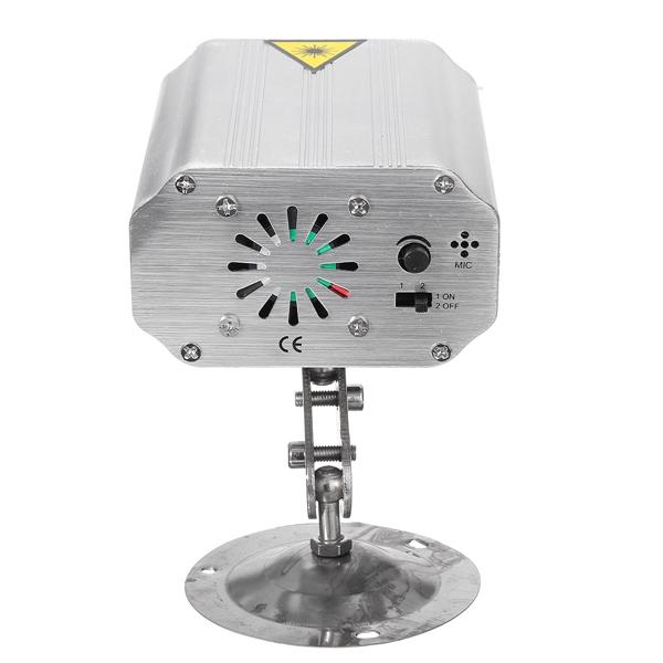 Mini Auto/Voice LED Laser Projector Stage Light 12 Patterns DJ Disco Party Club Lamp AC100-240V