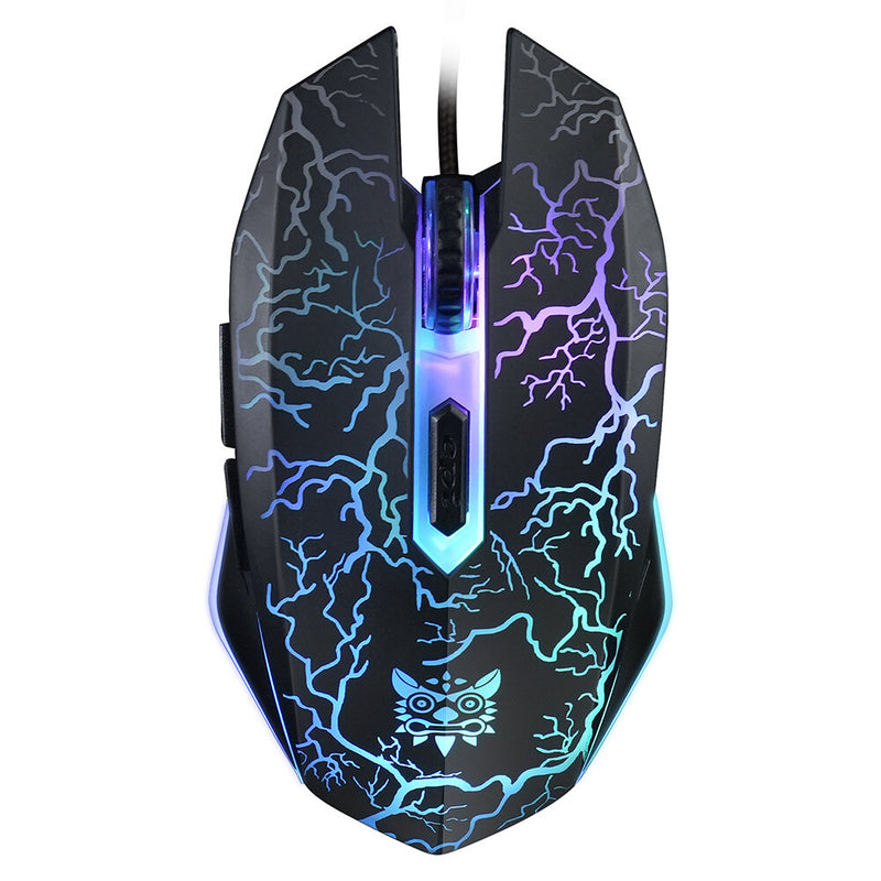 ONIKUMA CW920 Gaming Mouse 4-Gear 1200-3600DPI Macro Programming Colorful RGB Backlit USB Wired Mouse for PC Laptop Gamer