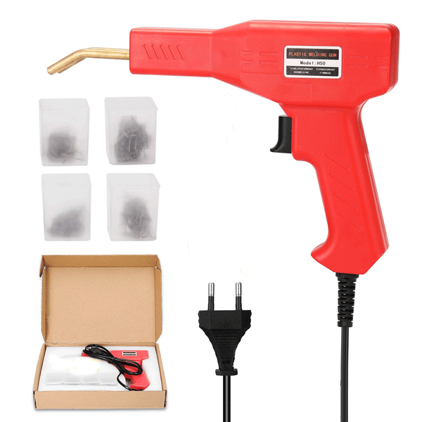 HOT Stapler Plastic Welder Heat Gu Plastic Welding Machine Box Bumper Soldering Iron Staples Bumper Repair Car Tools Kit