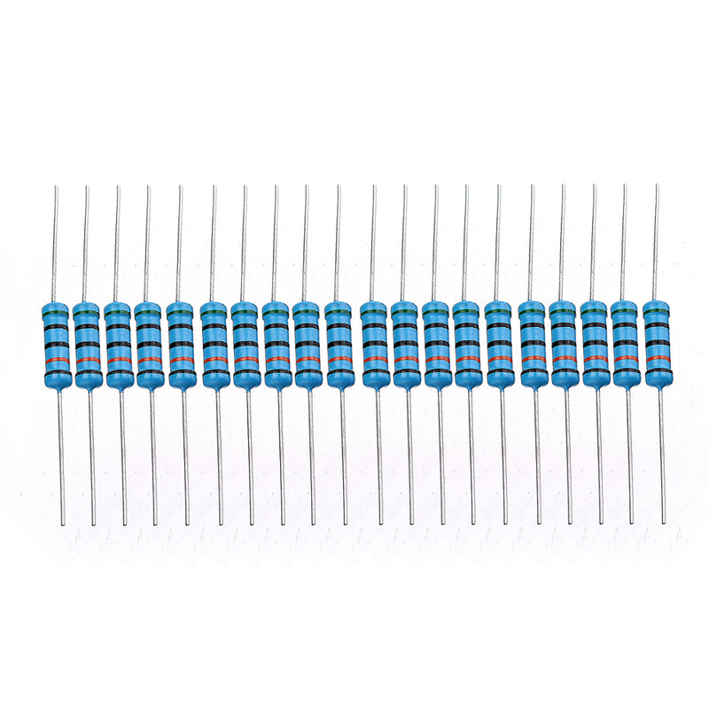 20pcs 2W Metal Film Resistor Resistance 1% 510K ohm Resistor