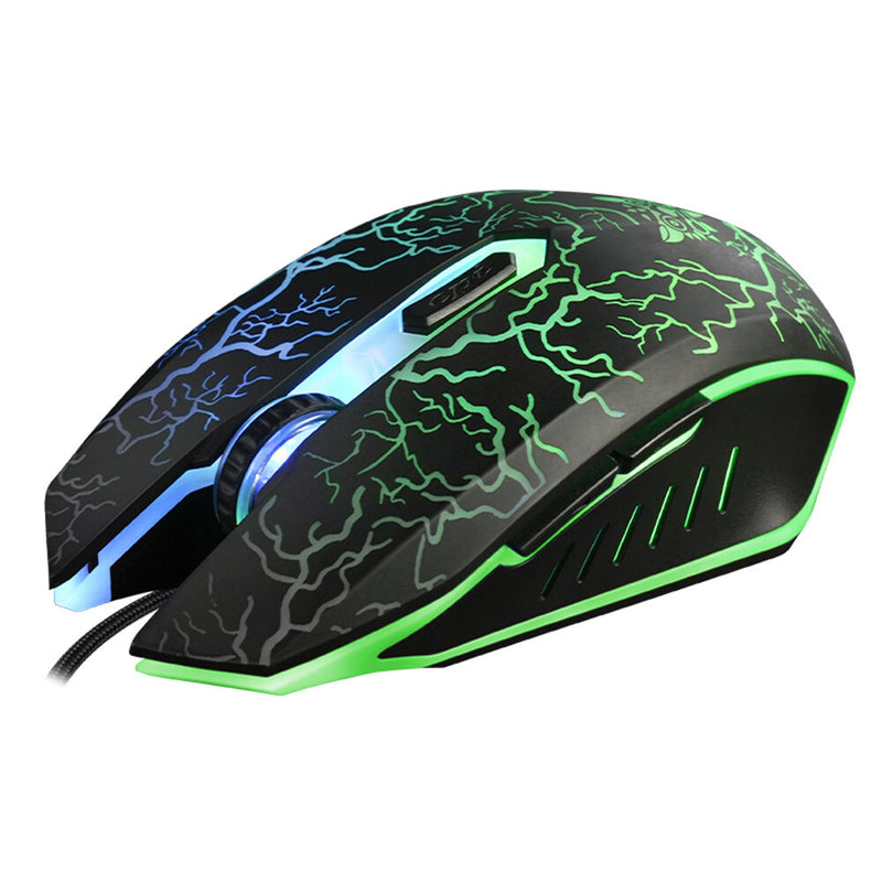 ONIKUMA CW920 Gaming Mouse 4-Gear 1200-3600DPI Macro Programming Colorful RGB Backlit USB Wired Mouse for PC Laptop Gamer