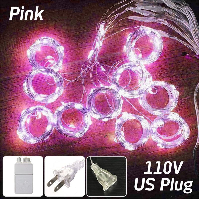 AC110V 300LED Curtain Fairy String Light Window Christmas Wedding Party Decor Lamp US Plug