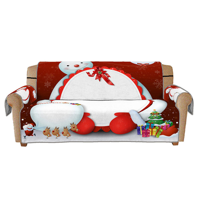 1/2/3 Seaters Christmas Sofa Mat 3D Printed Sofa Cover Slipcover Chair Protector Home Office Furniture Decorations